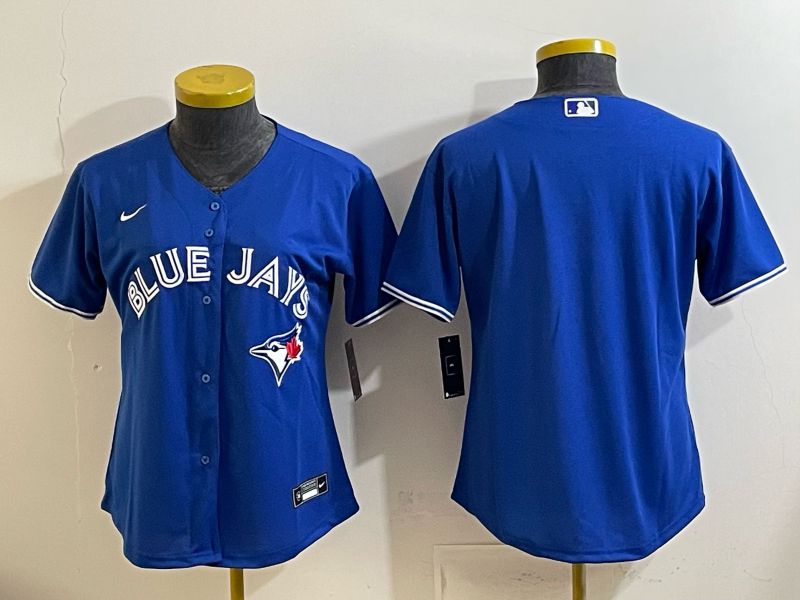 Women 2025 Toronto Blue Jays Blank Blue Game Nike MLB Jersey style 01